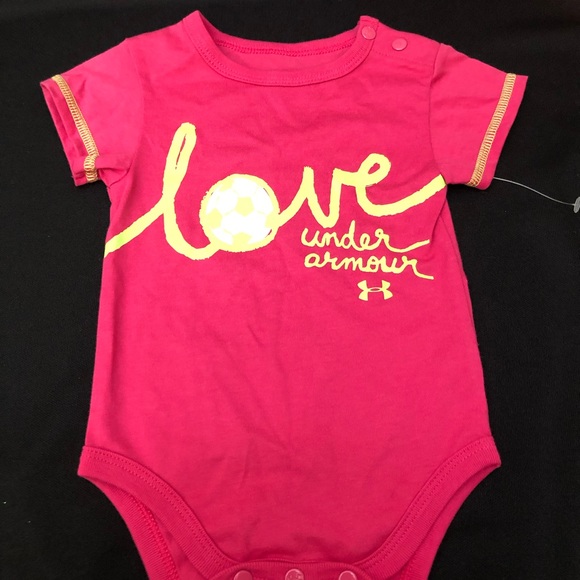 Under Armour Other - 💙2/$15 Girls Infant 3-6 M Under Armour OnesiePink